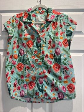 The Cat's Pajamas Mint Floral Set